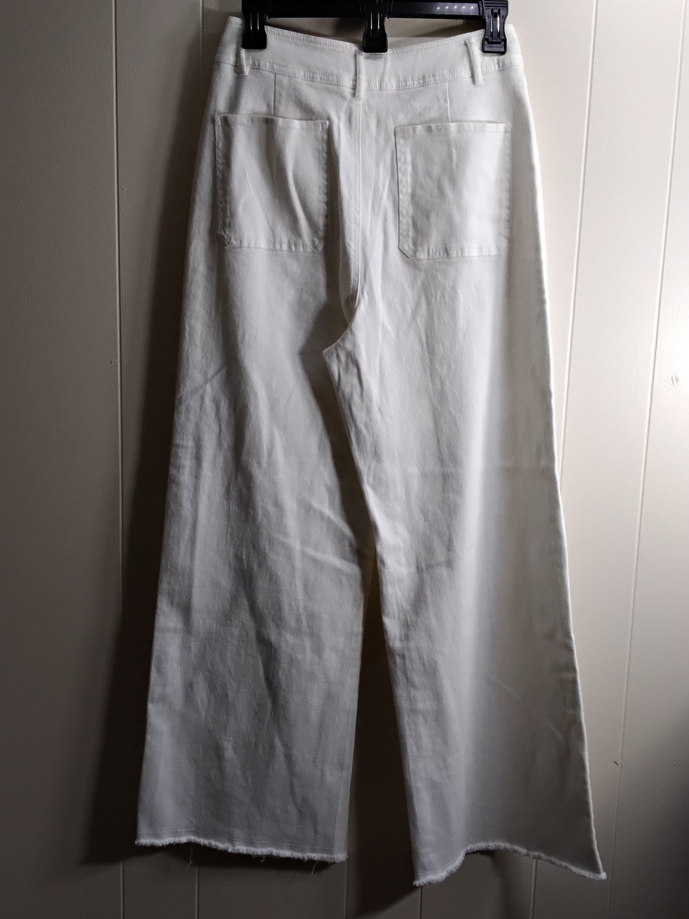mittoshop White Wide-Leg Jeans - High-Rise Flare - Picture 3 of 5